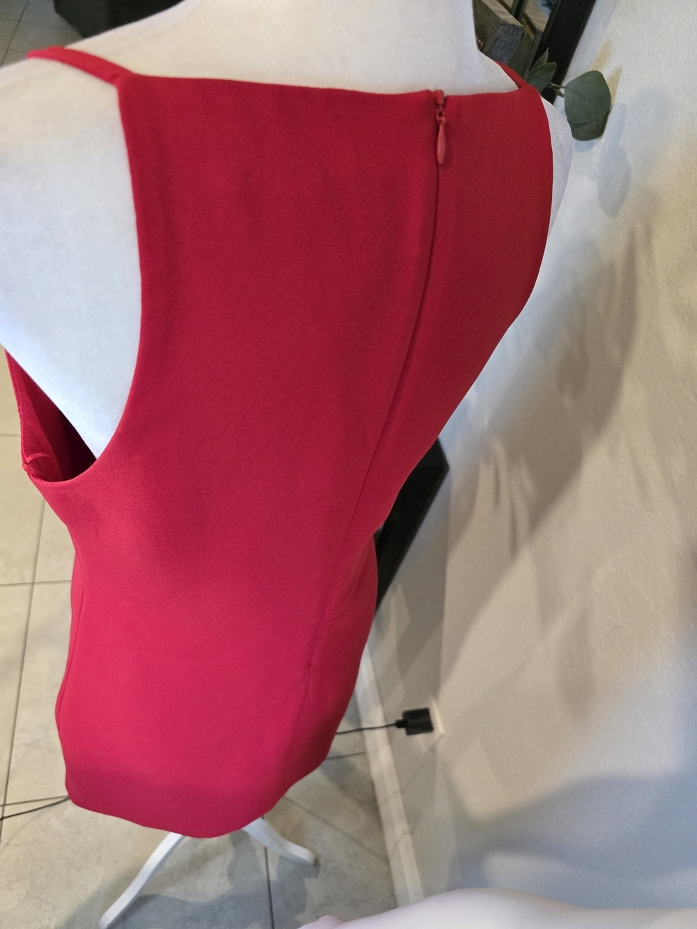 Zara Bold Red Sleeveless Mini Shift Dress - Picture 6 of 8